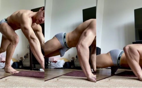 Doing Push-ups In Undies (Video)