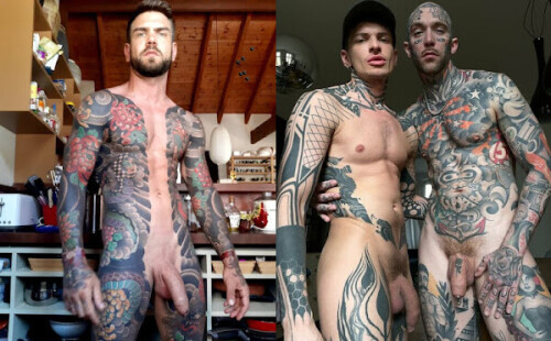 Tattoo naked men