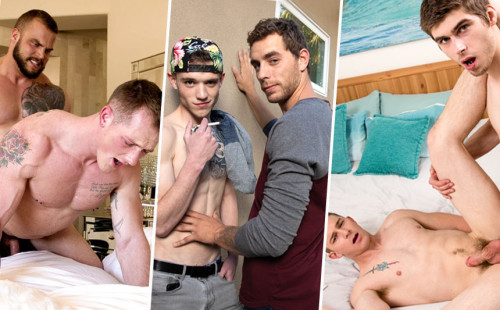 Next Door Studios: three hot bareback duos
