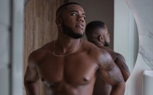 Sexy Black Muscle Cam Guy Benjamin