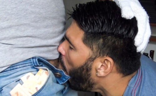 Horny straight guy gets his tattooed ass pounded at Latin Leche