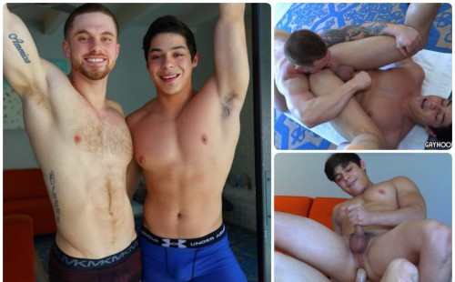 Dustin Hazel fucks Jacob Booker's tight bubble butt