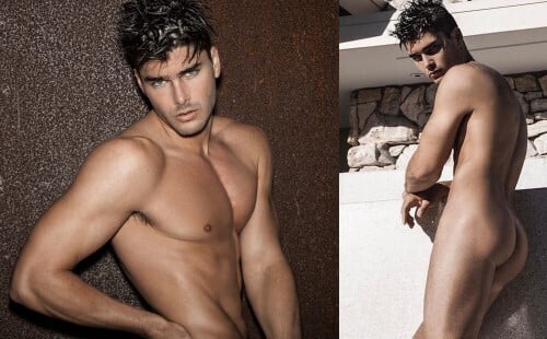 Charlie Matthews getting naked