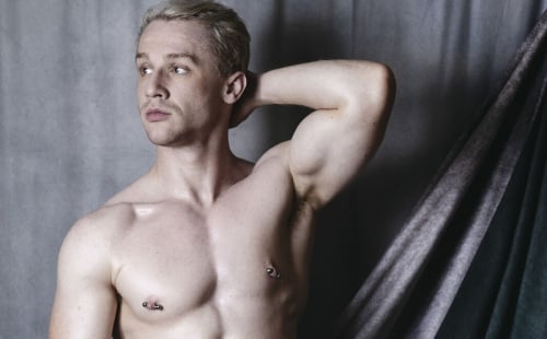 Chris Naked And Hard!