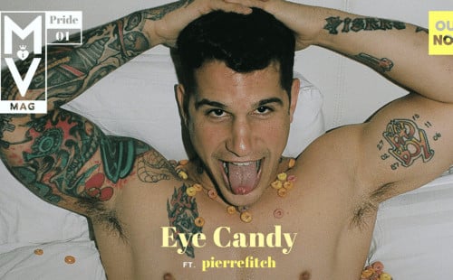 Gay Porn Star Pierre Fitch Scores Many Vids' PRIDE Cover PR