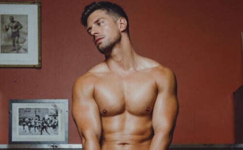 Gorgeous Model Ryan Shows His Hot Jock Butt In TEAMM8 Underwear