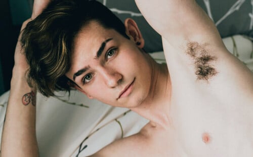 Eli Bennet in a nude solo photoshoot from Helix