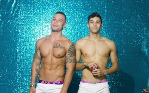 Andrew Christian Trophy Boys Nick Masc & Alex Riley-Bottoms Hate about Tops!