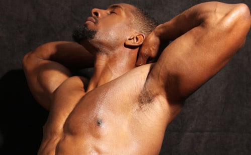 Muscular Black Stud Dream Jacks Off