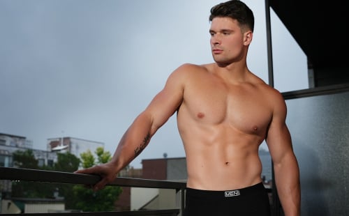 Malik Delgaty model new MEN Signature Underwear