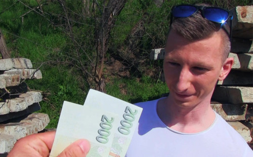 Straight boy Petr eventually takes a cock up his ass