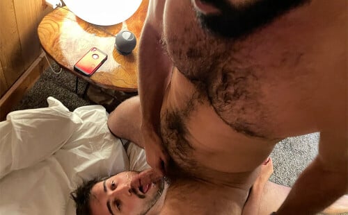 Maverick Men Feed the Giant Bear Two Loads of Cum!