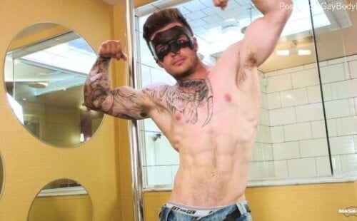 Hunky Stripper Derrick Gets A Hand Job