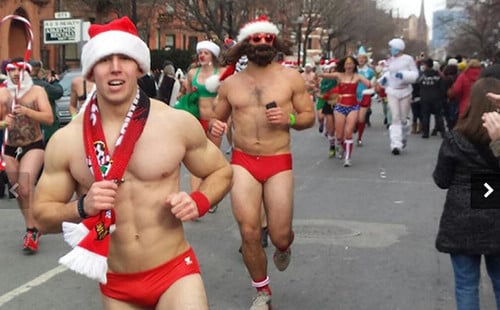 Santa Speedo Run