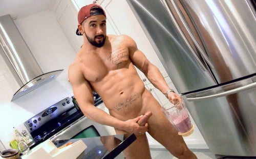 Zack Makes A Post-workout Shake With Extra Protein