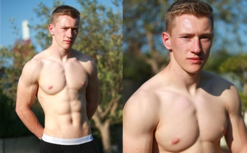 Straight Lad Tom Wills Shows Off His Massive Uncut Dick