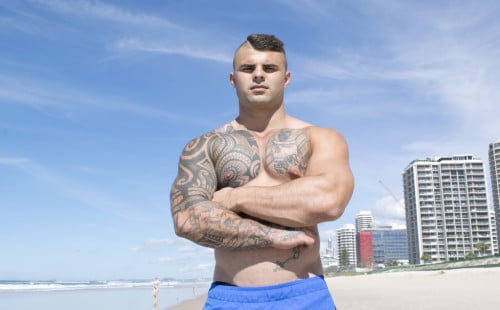 Australian Tattooed Rugby player