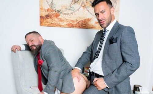 Dan Tyser gets barebacked by Gustavo Cruz at Men At Play