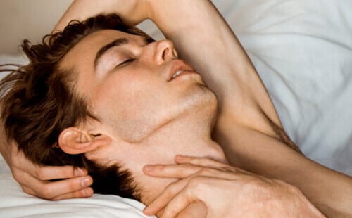 Twink Austin Lovett strips for a solo photshoot