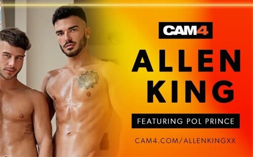 Gay Porn Superstar Allen King Set to make His CAM4 LIVE Debut with Pol Prince