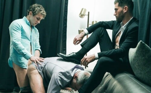 Chris Damned fucks Dale Savage and Calvin Banks at Disruptive Films