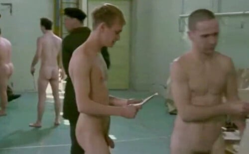 Full frontal male actors in military examinations