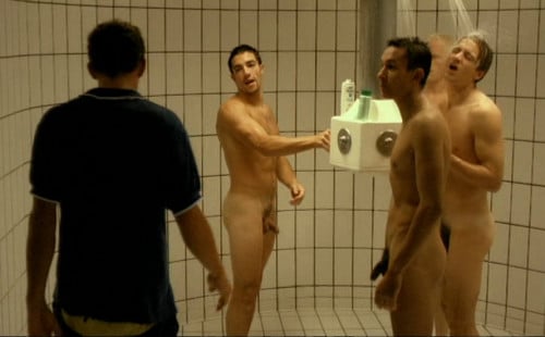 French actor Malik Issolah shower scene