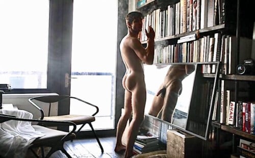 Naked in house