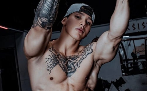 Tatted Up Fitness Muscle Model Adamm