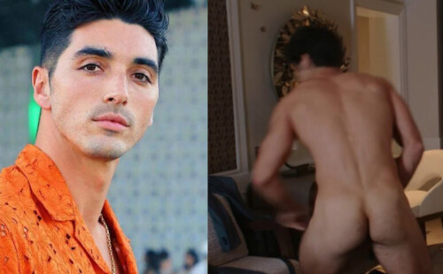 Zakhar Perez naked in a movie reveals his ass