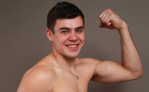 Athletic Jacob Olson Shows Off