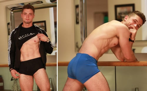 Young Martial Arts Expert Matteo Pumps his Uncut Cock