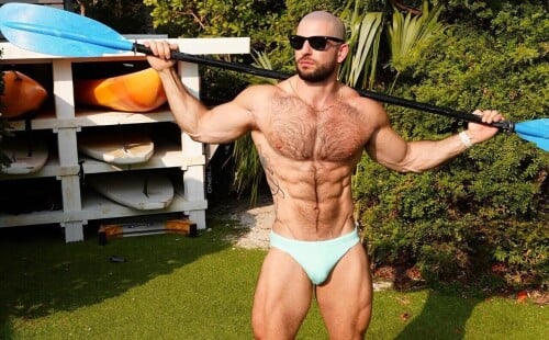 Hairy Fitness Model Ken Has Masses Of Muscles!