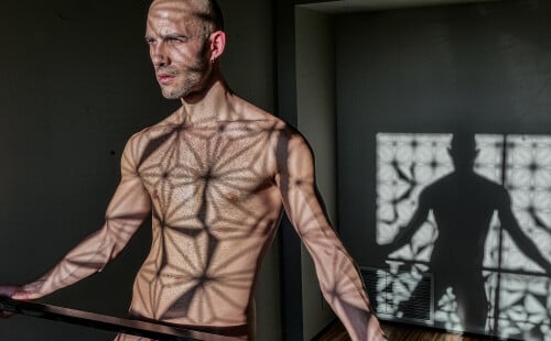 Shadow Play - Photo Shoot with Hung Uncut Stud Marc Spice