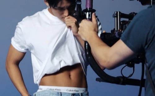 Go Behind the Scenes and Watch Sexy MINGYU Go Down to His Calvins