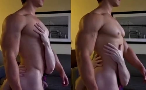 Small Dick Bodybuilder Worshipped by a Fan (Video)