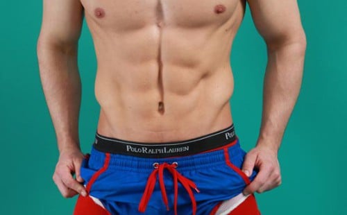 Dan Has Super Ripped Abs and Sexy Hairy Legs