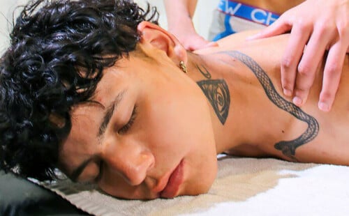 Leonel Russell's massage has a happy ending