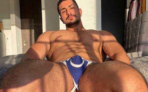 Big underwear bulge