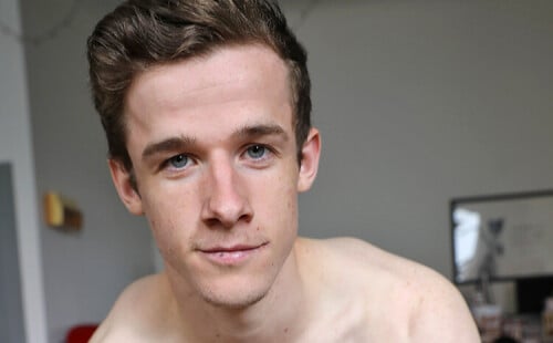 Aussie boy Brad Hunter showing off his thick tool at Bentley Race