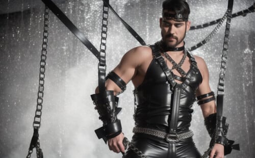 Fetish leather series
