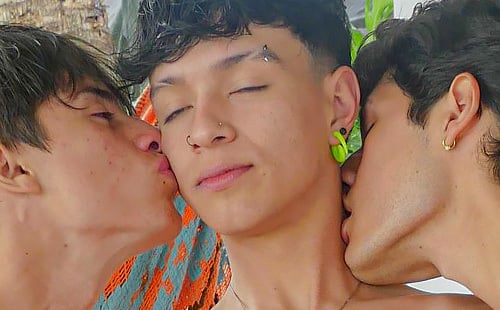 Sebastian Jed drilled by Danny & Justin at BoyFun