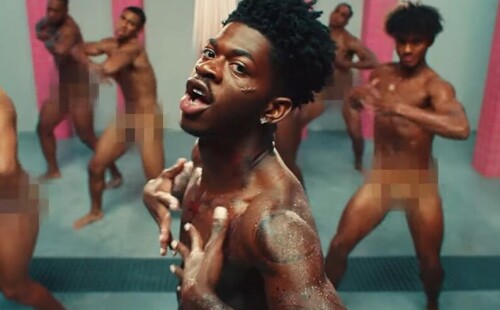 Lil Nas X Goes Butt Naked with his Butt Naked Dancers in Industry Baby M/V