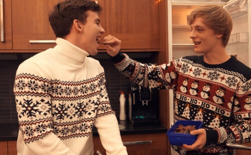 Twinks New Year party with Tim and Mark